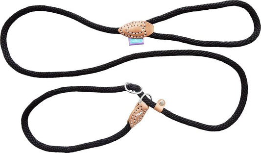 Dog & Co Soft touch 60" Rope Slip Lead Black