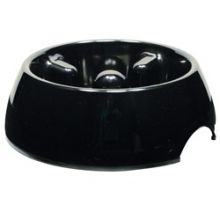 Dogit Go-Slow! Anti-Gulping Dog Dish - Black