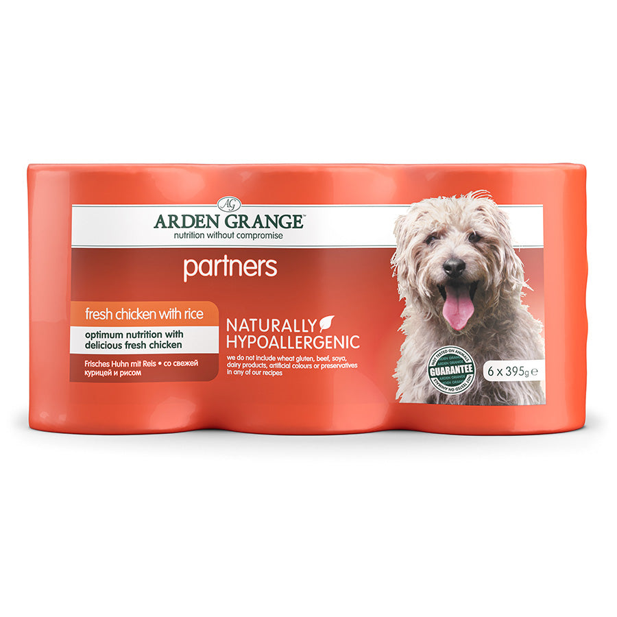 Arden Grange Chicken & Rice Natural Hypoallergnic Tins 6x395g