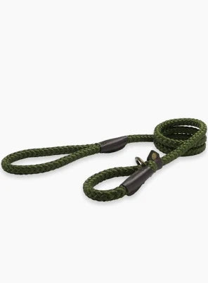 Ancol Heritage Rope Slip Lead Green 1.5m