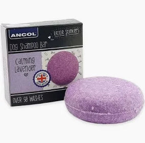 Ancol Little Stinker Dog Shampoo Soap Bar Calming Lavender
