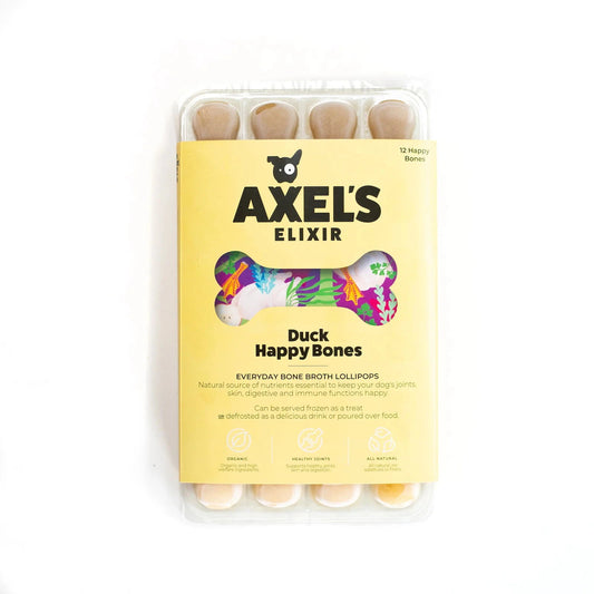 Axels Elixir Duck Happy Bones 12pk - Raw To Your Door
