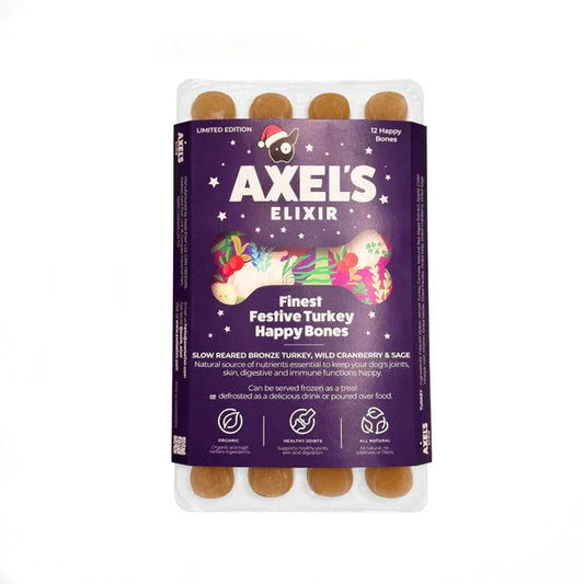 Axels Elixir Festive Turkey Happy Bones - Raw To Your Door