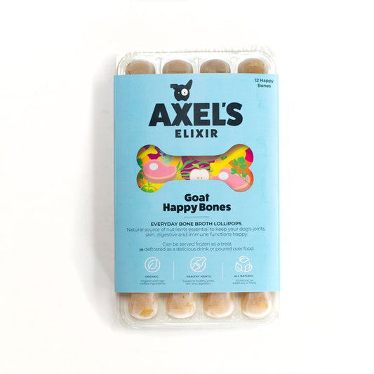 Axels Elixir Goat Happy bones 12pk - Raw To Your Door
