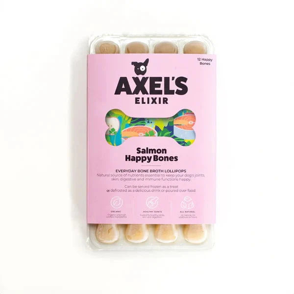 Axels Elixir Salmon Happy Bones 12pk - Raw To Your Door
