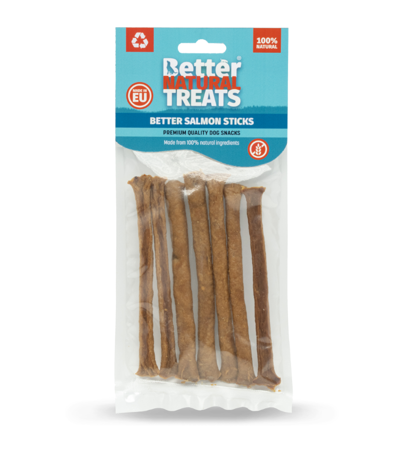 BNT Single Protein Salmon Meat Sticks 50g - Raw To Your Door