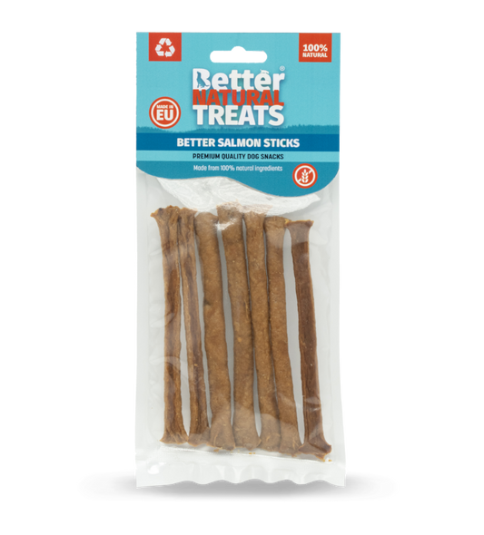 BNT Single Protein Salmon Meat Sticks 50g - Raw To Your Door
