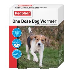 Beaphar One Dose Wormer Medium Dog - Raw To Your Door