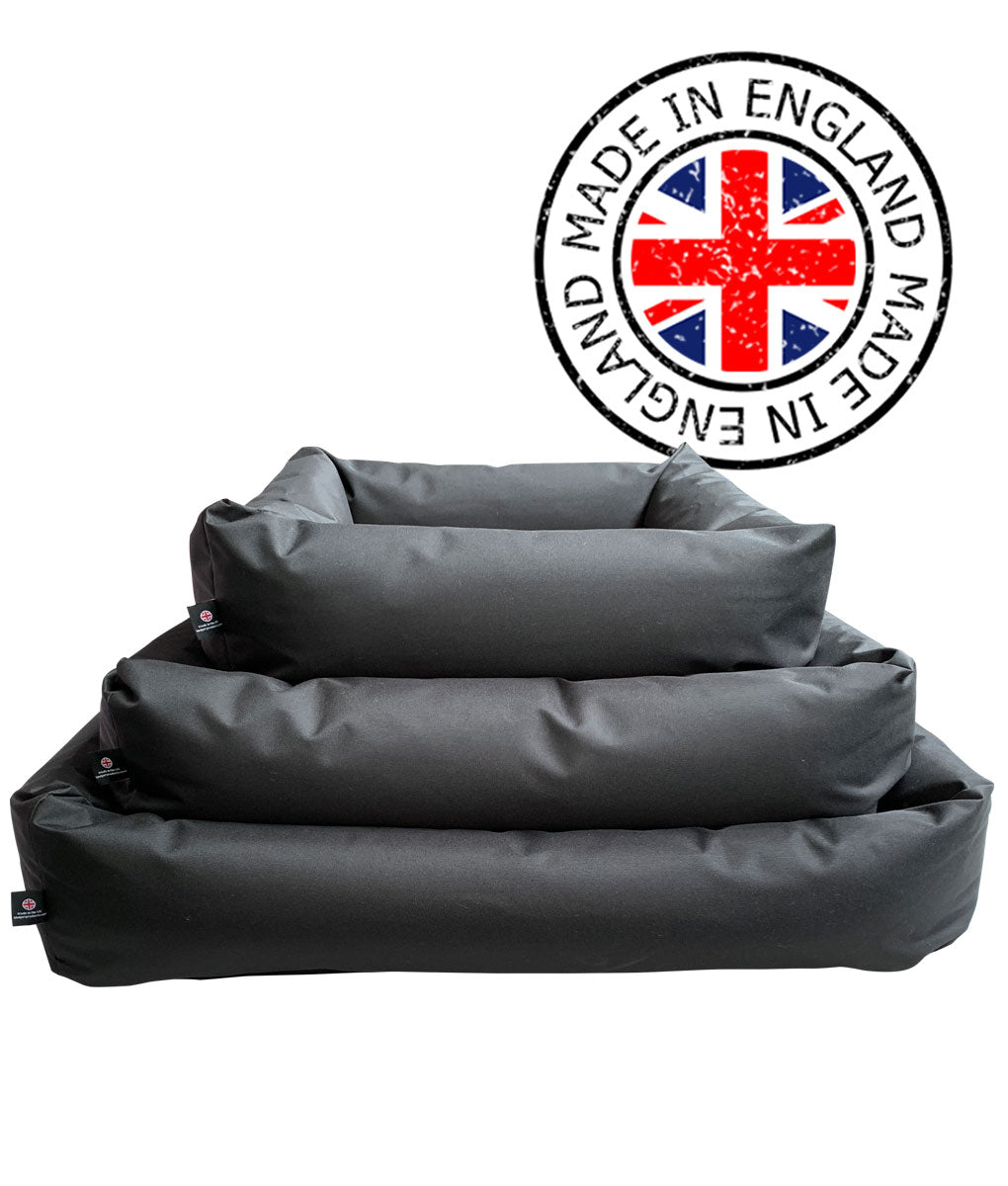 Black Waterproof Chunky Comfort Bed - Raw To Your Door