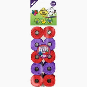 Bob Refills Poo Bags Berry Scent 140pk