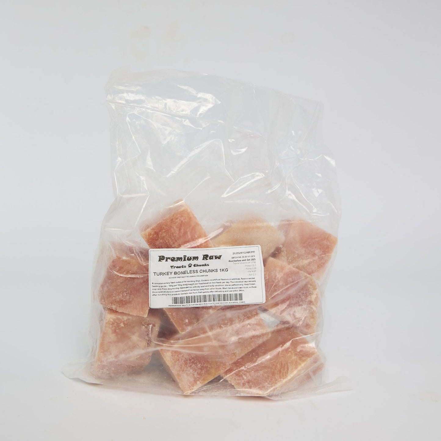 Boneless Turkey Chunks 1kg - Raw To Your Door