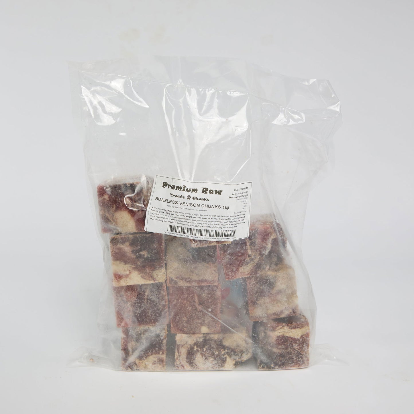 Boneless Venison Chunks 1kg - Raw To Your Door