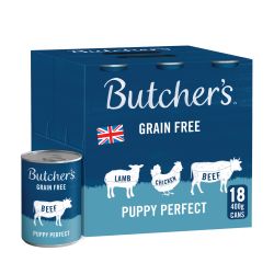 Butchers Puppy Perfect Mixed Tins 18x400g - Raw To Your Door