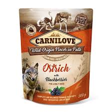 Carnilove Ostrich & Blackberries Pate Pouch 300g