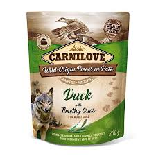 Carnilove Duck With Timothy Grass Pate 300g - Raw To Your Door