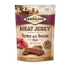 Carnilove Meaty Jerky Turkey with Venison 100g - Raw To Your Door