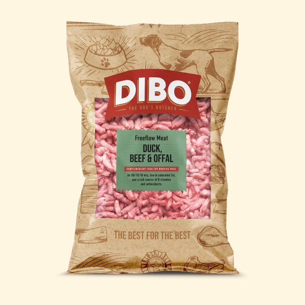 DIBO DUCK, BEEF & OFFAL FREEFLOW 1KG