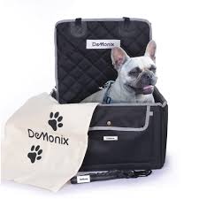 Demonix Black/Grey Dog Car Seat