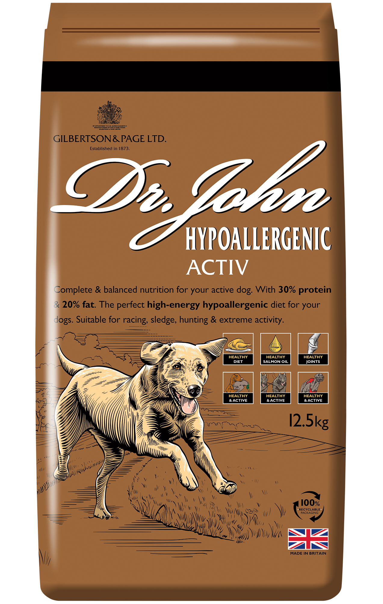 Dr John Hypoallergenic Active 12.5kg - Raw To Your Door