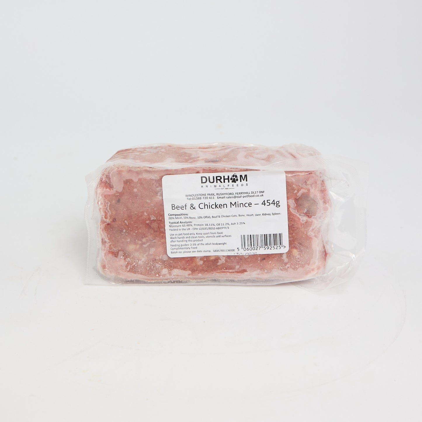 Durham Chicken & Beef Mince 454g