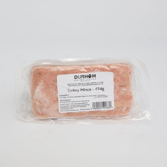 Durham Singles 454g Turkey Mince - Raw To Your Door