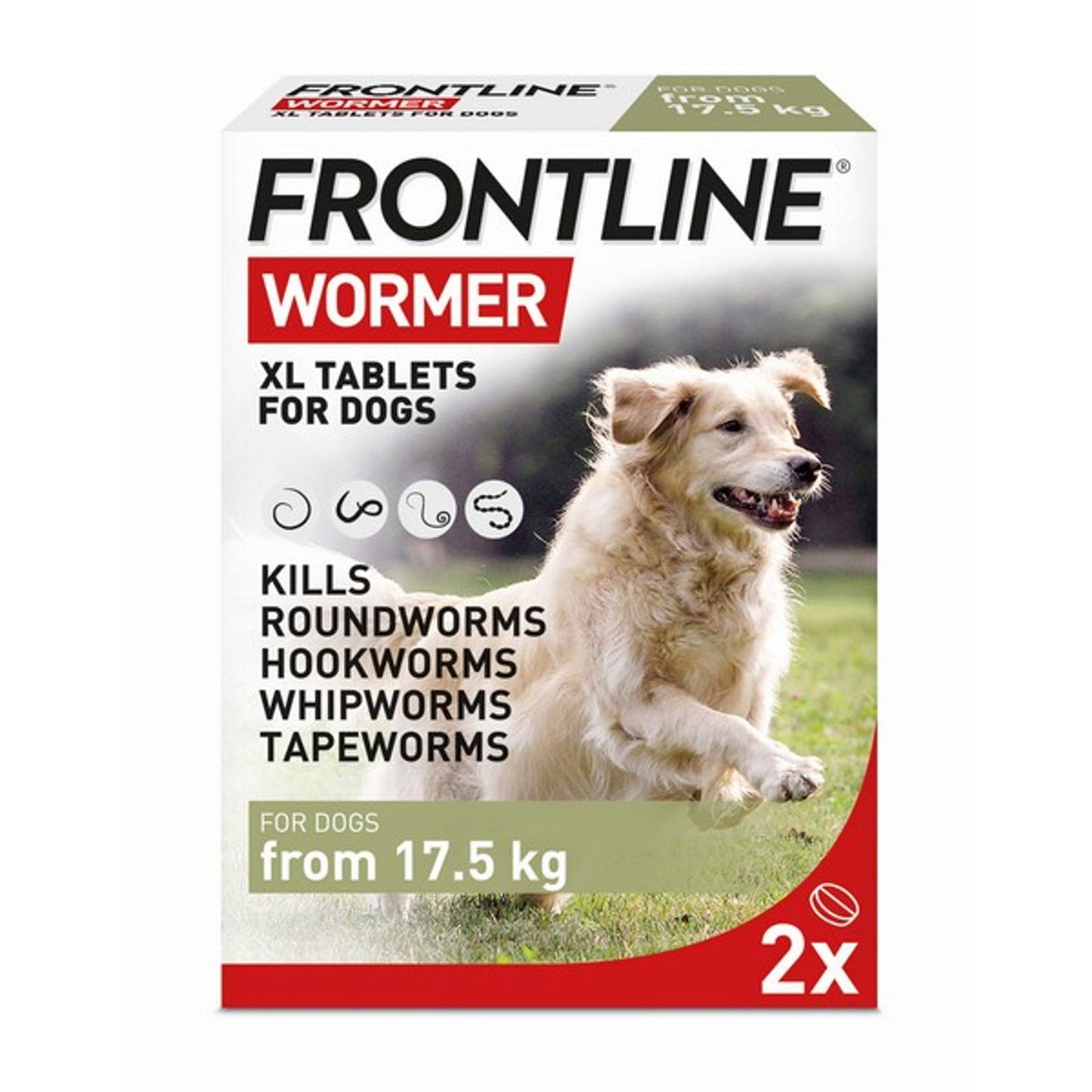 Frontline Wormer XL Tablets for Dogs Two Packs - Raw To Your Door