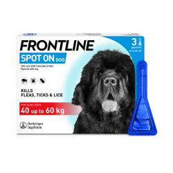 Frontline spot on 40 up to 60kg 3pipette - Raw To Your Door