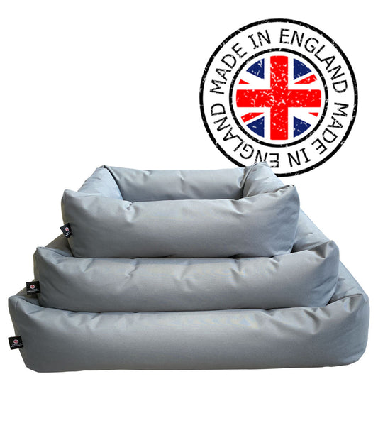 Grey Waterproof Chunky Comfort Bed - Raw To Your Door