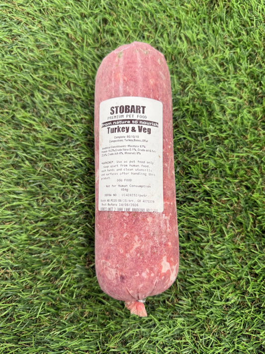 Stobart Raw Turkey & Veg 454g