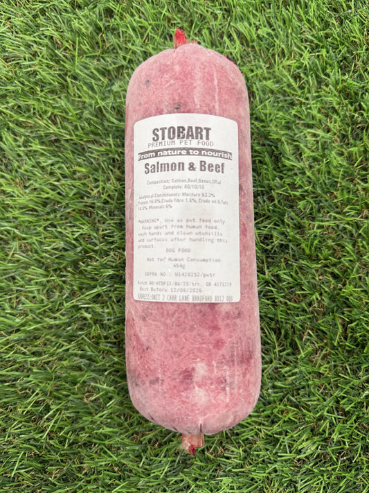 Stobart Raw Beef & Salmon complete 454g