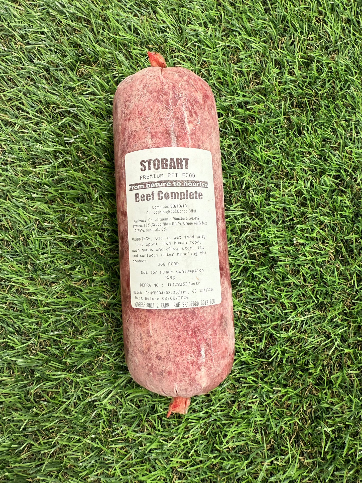 Stobart Raw Beef Complete 454g