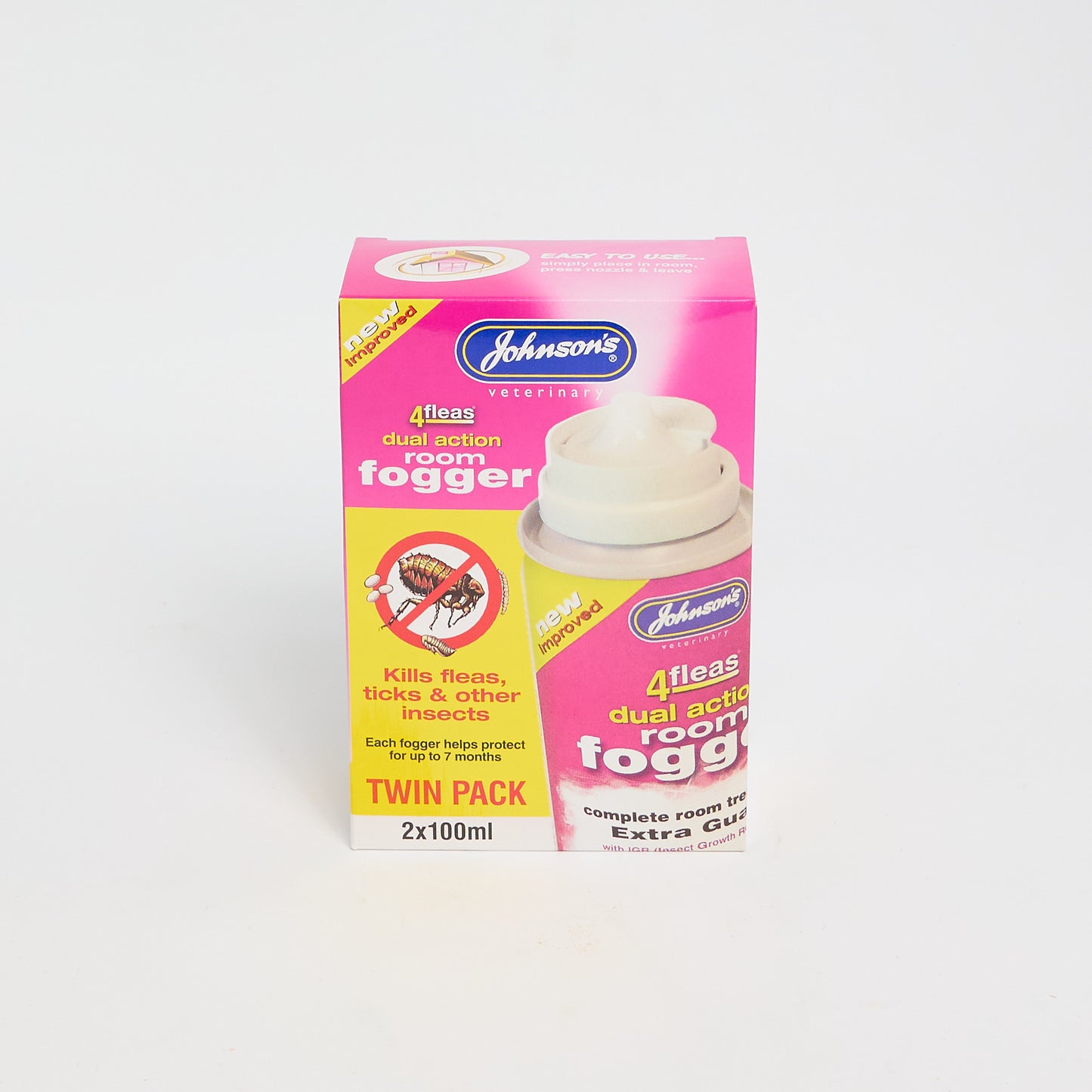 Johnsons 4fleas Room Fogger (Twin Pack)