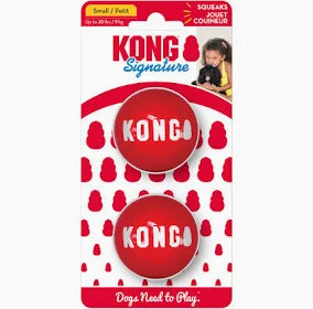 KONG Signature Balls 2-pk Small