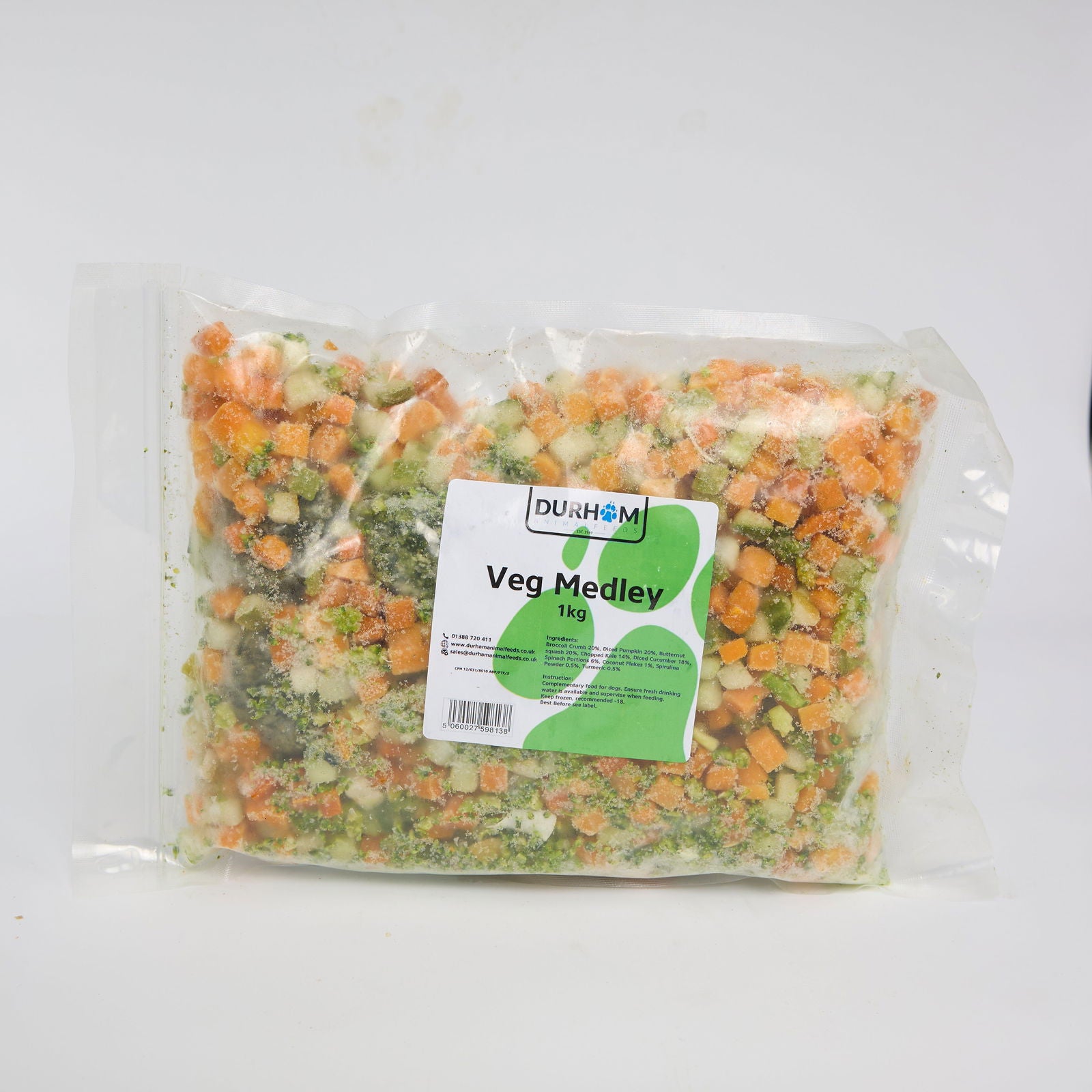 Mixed Frozen Vegetable 1kg - Raw To Your Door