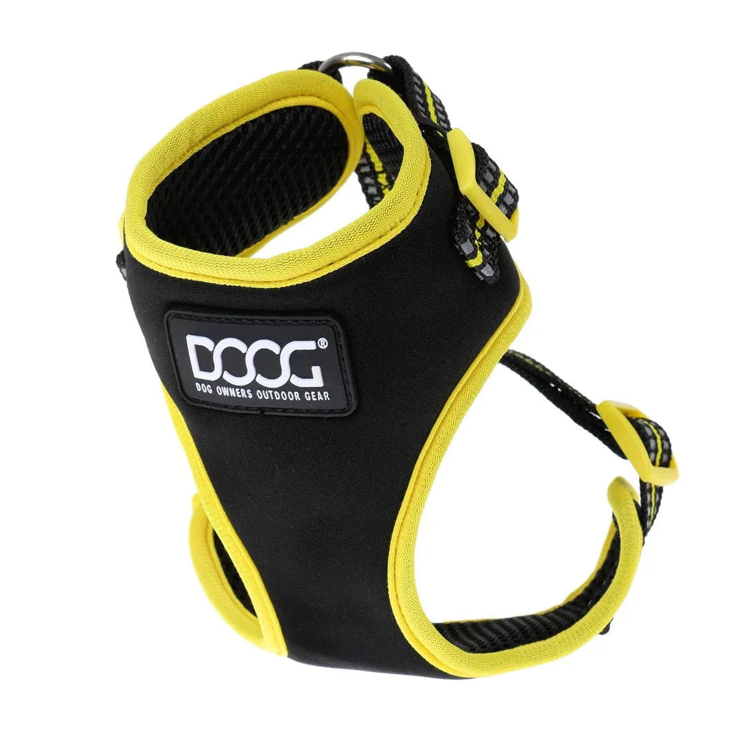 NEOFLEX SOFT HARNESS - NEON Black/yellow - Raw To Your Door