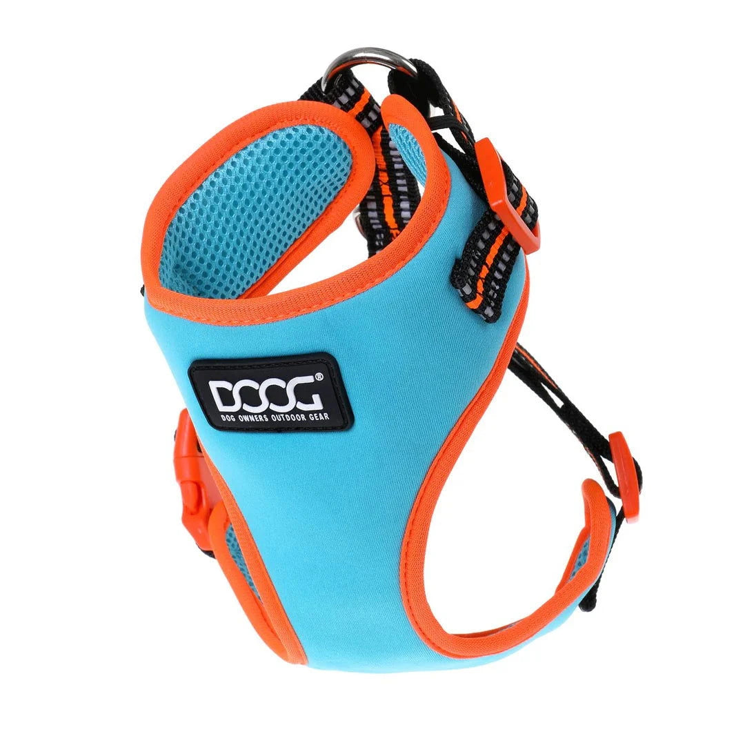 NEOFLEX SOFT HARNESS - NEON Blue/Orange - Raw To Your Door
