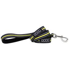 NEON CLIP IT NEOPRENE DOG LEAD - Black/Yellow