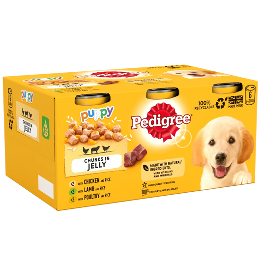 Pedigree Puppy Chunks In Jelly 6x400g - Raw To Your Door