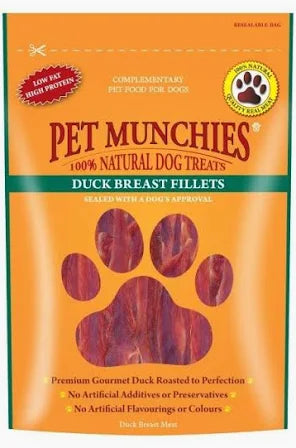 Pet Munchies Duck Breast Fillets 80g