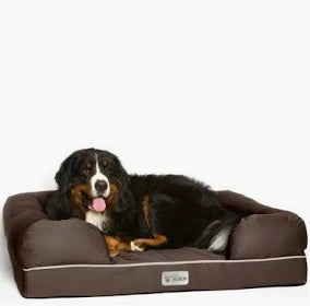 Petfusion Ultimate solid waterproof memory foam Dog Bed 112x86x25cm Brown