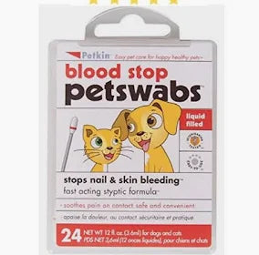 Petkin bloodstop petswabs