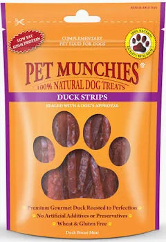 Pet munchies Duck Strips 90g