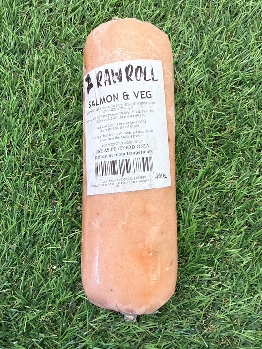 Raw Rolls Salmon & Veg Chubb 460g