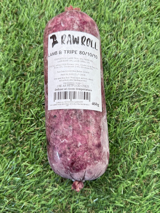 Raw Rolls Lamb Tripe Chubb 460g