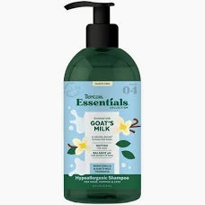 TropiClean Essentials Goats Milk Shampoo for Dogs Puppies and Cats 473ml