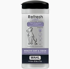 Wahl Refresh Cleaning Wipes Lavendar Chamomile x 50 wipes