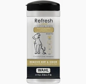 Wahl Refresh Cleaning wipes Coconut Lime x 50 wipes