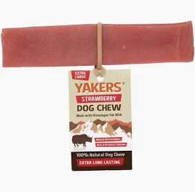 Yakers Dog Chew Strawberry Medium