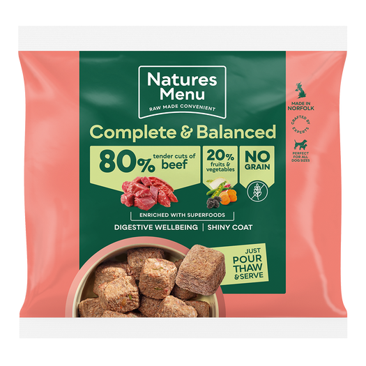 Natures Menu 80/20 Beef Nuggets 1kg