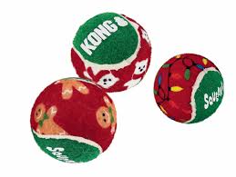 Kong Christmas Squeek Air Ball Single
